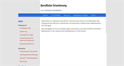 Desktop Screenshot of medizinisch-berufliche-orientierung.de