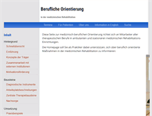 Tablet Screenshot of medizinisch-berufliche-orientierung.de